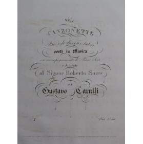 CARULLI Gustave Pupillette Chant Piano ca1840