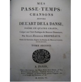 DESPRÉAUX J.-E. Mes Passe-Temps T2 1806