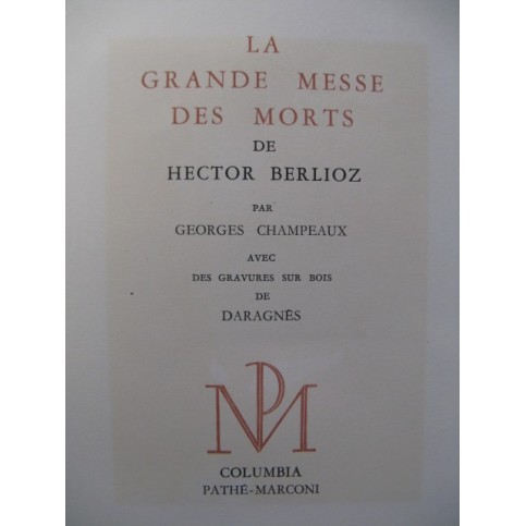 CHAMPEAUX Georges Berlioz La Grande Messe des Morts 1944