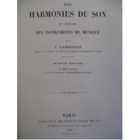 RAMBOSSON J. Les Harmonies du Son 1878