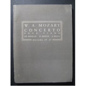 MOZART W. A. Concerto K466 Piano Orchestre