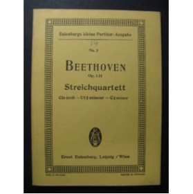 BEETHOVEN Streichquartett op 131 Violon Alto Violoncelle