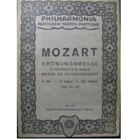 MOZART W. A. Messe No 16 K 317 Orchestre