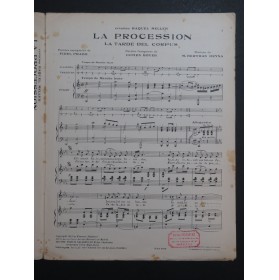 REYNA Bertran La Procession Chant Piano 1921