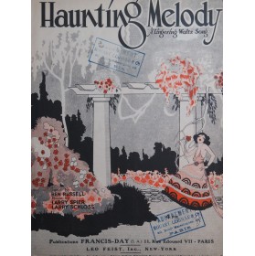 SCHLOSS Larry SPIER Larry Haunting Melody Chant Piano 1925