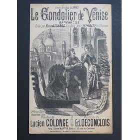 Le Gondolier de Venise E. Deconclois Chant