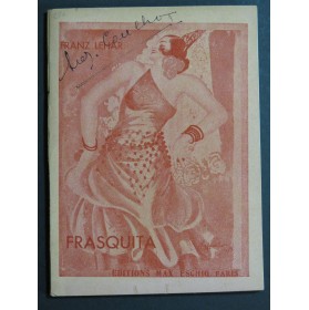 LEHAR Franz Frasquita Opéra Chant 1933