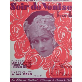 DEL PELO A. Soir de Venise Chant Piano 1926