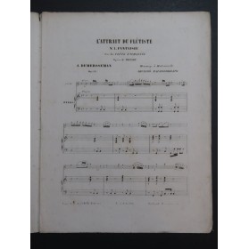 DEMERSSEMAN Jules Fantaisie sur La Flûte Enchantée Mozart Piano Flûte 1865