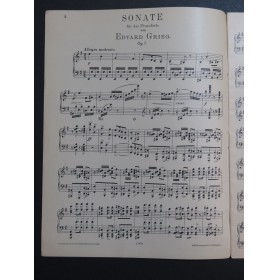GRIEG Edvard Sonate op 7 E moll Piano