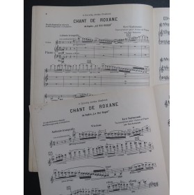 SZYMANOWSKI Karol Chant de Roxane Violon Piano 1926