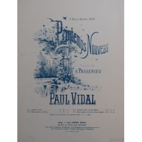 VIDAL Paul Printemps Nouveau Chant Piano