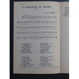 La Popularité de Casimir Jacques Ferny Chant ca1895