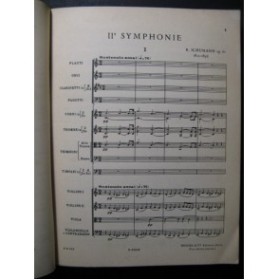 SCHUMANN Robert Symphonie No 2 Orchestre