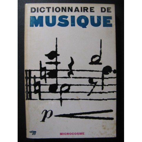 DE CANDÉ Roland Dictionnaire de la Musique Dédicace 1961