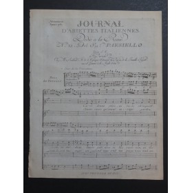 PAESIELLO Giovanni Care donne sventu rate Chant Orchestre 1791