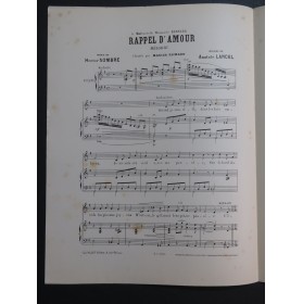 LANCEL Anatole Rappel d'Amour Chant Piano