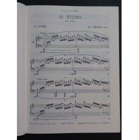 CHOPIN Frédéric Etudes Piano