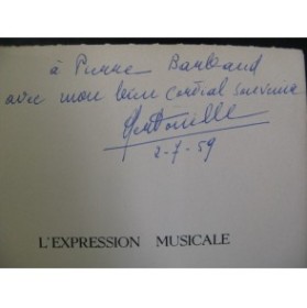 BERTOUILLE Gérard L'Expression Musicale 1959