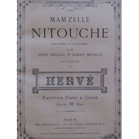 HERVÉ Mam'zelle Nitouche Piano Chant Opéra