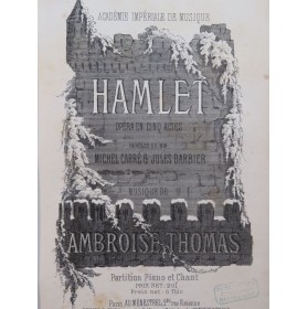 THOMAS Ambroise Hamlet Piano Chant Opéra ca1880