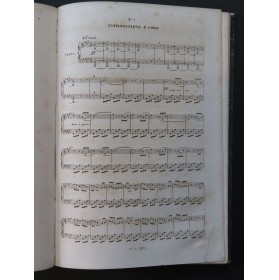 BELLINI Vincenzo La Sonnambula La Straniera Opéra Piano Chant ca1841