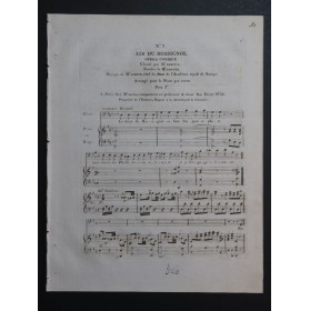 LEBRUN Louis-Sébastien Le Rossignol No 3 Chant Piano ou Harpe ca1820