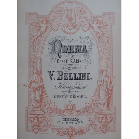 BELLINI Vincenzo Norma Opéra Chant Piano XIXe