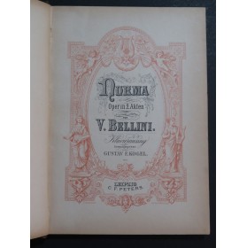 BELLINI Vincenzo Norma Opéra Chant Piano XIXe