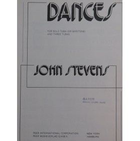STEVENS John Dances pour Tuba solo et 3 Tubas 1978