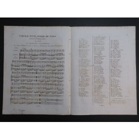 Tableaux d'une Soirée de Paris Chant Piano ou Harpe ca1810