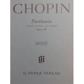 CHOPIN Frédéric Fantaisie op 49 Piano 1978