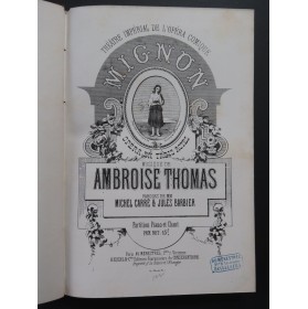 THOMAS Ambroise Mignon Opéra Chant Piano ca1866