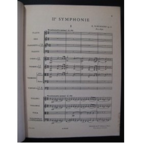 SCHUMANN Robert Symphonie No 2 Orchestre