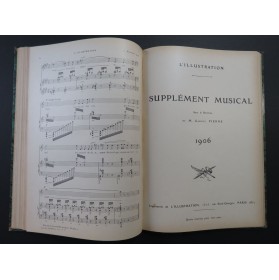 L'illustration Supplément Musical Piano Chant Piano solo 1905 - 1906