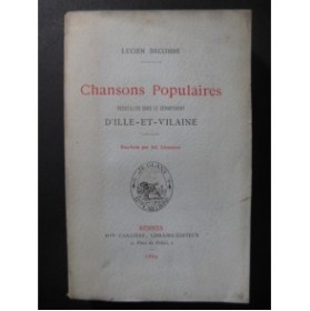 DECOMBE Lucien Chansons Populaires d'Ille et Vilaine Chant 1884