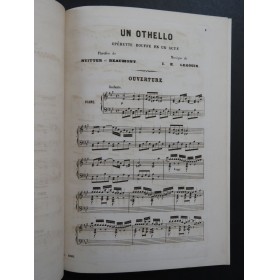 LEGOUIX Isidore-Edouard Un Othello Opérette Chant Piano 1863