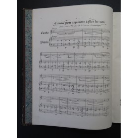 BORDOGNI Marco Douze Nouvelles Vocalises Chant Piano ca1855