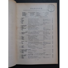 PLANQUETTE Robert Panurge Opéra Chant Piano 1895