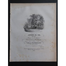 SCHUBERT Franz Auprès de Toi Chant Piano ca1840