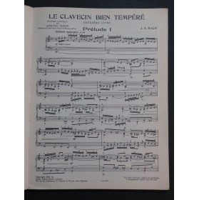 BACH J. S. Le Clavecin bien tempéré 2e Livre Piano 1950