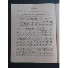 MASINI F. Le Baiser Chant Piano ca1840