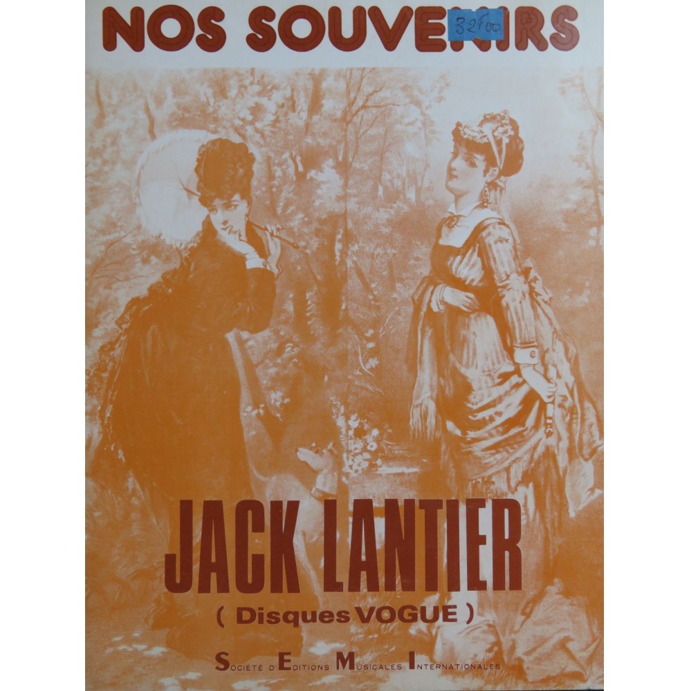 Nos Souvenirs Album de Jack Lantier 19 Pièces Chant Piano 1978