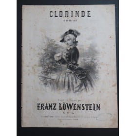 LÖWENSTEIN Franz Clorinde Piano ca1850
