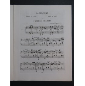 SECHERS Frédéric La Mélusine Piano ca1870