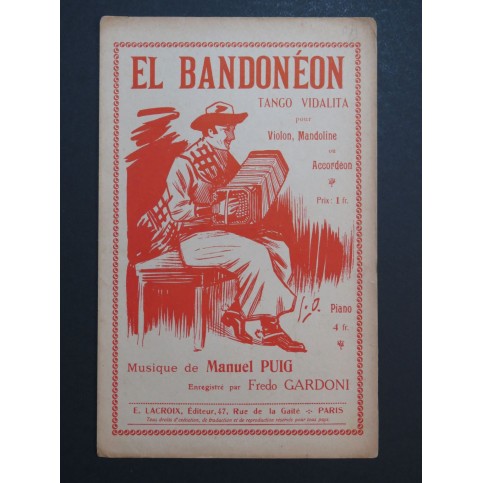 El Bandonéon Tango Vidalita M. Puig A. Bartoli Accordéon