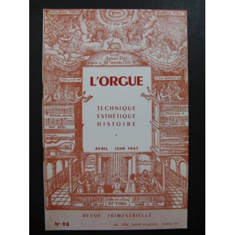 L'Orgue Revue Trimestrielle No 98 1961