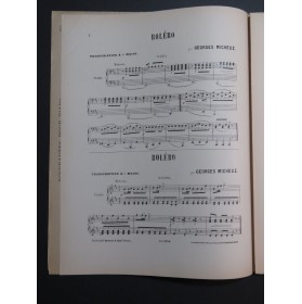 MICHEUZ Georges Boléro Piano 6 mains