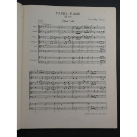 TELEMANN G. Ph. Tafelmusik Teil III Orchestre 1963