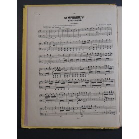 BEETHOVEN Symphonien Symphonies No 6 à 9 Piano 4 mains XIXe